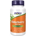 지금 식품 보충제, Elderberry (Sambucus nigra) 500 mg, 10 : 1 농축액, 60 Veg 캡슐