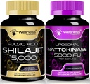 Nattokinase 보충교재 캡슐 - 5000 FU - 순수한 일본 Natto 추출물에서 효소