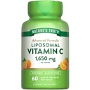 Nature's Truth Liposomal 비타민 C | 1650mg | 60 Softgels | 비 GMO & 글루텐 무료 보충