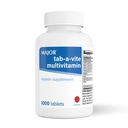 MAJOR Tab-A-Vite Multivitamin Tablets - 성인을 위한 글루텐 자유로운 Multivitamin, 지원 전반적인 건강, 다국적 보충교재, 1000 조사