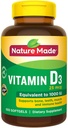 성격은 비타민 D3 25 mcg를 만들었습니다., 650 Softgels