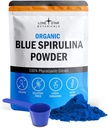 Lone Star Botanicals Organic Blue Spirulina Powder - 100 % 순수 블루 - 그린 조류, 생선 냄새 없음, 반찬 및 음료, 비 GMO, 글루텐 프리, 비건