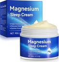 Sleep,Magnesium Body Butter 용 마그네슘 오일 크림 - 수면, 다리 크림, 관절 지원 및 근육 Soreness-Fast 흡수 - 야간 마그네슘 크림 3 fl oz 지원