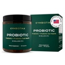 CYMBIOTIKA Probiotic + Prebiotic, 60 Billion CFU - 19 Strains, 여성 및 남성을위한 Gut 건강 보충, 면역 지원, 소화 건강, & Gut 균형, 90 캡슐, 1 개월 공급, 미국에서 만든