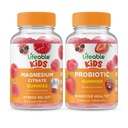 Lifeable 마그네슘 키즈 + Probiotic 2 억 CFU 키즈, Gummies 번들 - 훌륭한 타스팅, 비타민 보충, 글루텐 무료, GMO 무료, Chewable Gummy