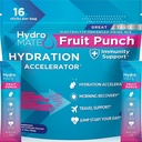 HydroMATE Electrolyte 분말 과일 펀치 Hydration 소포 낮은 설탕 16 조사