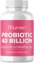 루멘 Naturals Probiotics 40 억 CFU | 여성 및 남성용 프로바이오틱스 | Digestion, Gut Health & Immune System with Digestive Enzymes 60 Veggie Count