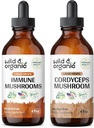야생 & 유기 이마네 버섯 티아누스 4 fl oz & Cordyceps 티아누스 4 fl oz