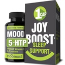 NooMost Mood Boost, Calm Mind & Body, 스트레스 응답, 에너지 보충 - 초본 Adaptogens : Ashwagandha, L Tyrosine, 5 HTP, 열정 꽃, 30 개