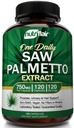 NutriFlair Saw Palmetto Extract 750mg, 120 캡슐 - 천연 전립선 보충 및 베리 건강 지원 - 탈모를 방지하기 위해 블록 DHT를 도와 여성과 남성을 위해 Frequent Urination을 감소시킵니다.