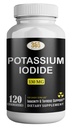칼륨 Iodide130 mg - KI 정제 - 칼륨130 mg - 미국 Made Potassium Iodine 알약 YODO Naciente, Yoduro de potasio - 120 정제