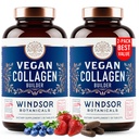 여성과 남성을위한 Vegan Collagen - 유기 Superfood, Amino Acids Glycine, Lysine, 건강한 피부를위한 Proline, 헤어, 손톱 - 식물 기반 Collagen 부스터 보충제 - 60 Gluten-Free 채식 환약