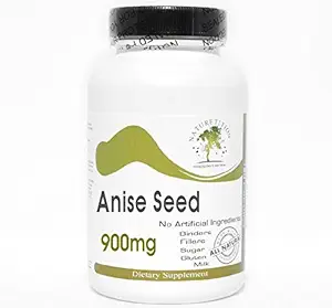 Anise Seed 900mg ~ 180 캡슐 - 첨가제 없음 ~ Naturetition 보충제