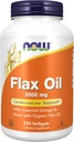 지금 식품 보충제, Flax 오일 1,000 mg 유기농 Flax 오일, 심혈관 지원 *, 250 Softgels로 만든