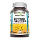 어메이징 오메가 노르웨이 잉어 오일 1250 Mg 소프트젤 보충 | 오메가-3, EPA, DHA, 비타민 A, 비타민 D & 비타민 E (오렌지 | 60 개)