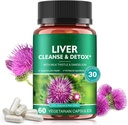 Liver Cleanse & Detox Pills for Liver Health Repair - 우유 이틀 추출물, 댄 델리온 뿌리, 생강, Beetroot Powder & Vitamins - 천연 생강 지원, 60 Vegan 캡슐