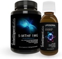 500MG Liposomal Glutathione (액체 산화 보충교재)와 1MG 5-MTHF Methylfolate의 지적인 실험실 2-in-1 뭉치 Quatrefolic Acid® (MTHFR 메틸화 지원을 위한 보충교재)