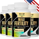 남성, 남성 전염성 비타민에 대한 불임 보조제 -광성 정자 수, 무조직 및 강도, 2000MG Mens Fertility Maca Root, Zin & Folate Conception - 4 팩