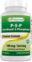 최고의 자연 P5P 비타민 B6 (Pyridoxal 5 인산염) 100 mg / Serving - 120 정제 - 비타민 B6의 활성 형태.