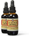 J.CROW'S® Lugol의 Iodine 2% 2 oz (2 팩)의 솔루션