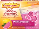Emergen-C 1000mg 비타민 C 분말, 항 산화제, B 비타민 및 전해질과 함께 면역 보조제, 면역 보조제, 카페인 무료 피지 드링크 믹스, 핑크 레몬 맛 - 30 카운트 (12 팩)