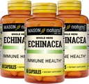 MASON NATURAL Echinacea, 면역 체계 승압기, 지원 전반적인 건강, 초본 보충교재, 60의 캡슐 (포장 3)