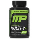 근육 Pharm Essentials 멀티 V +, Athlete의 멀티 비타민, 향상된 에너지, 성능 및 면역 건강, 남성을위한 매일 멀티 비타민, 미네랄 플러스 프로바이오틱스, 90 정제, 30 서빙