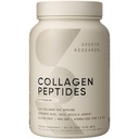Sports Research Collagen Peptides - Hydrolyzed Type 1 & 3 Collagen Powder Protein Supplement for Healthy Skin, Nails, & Joints - 쉬운 Mixing Vital Nutrients & Proteins, 여성 및 남성을위한 콜라겐