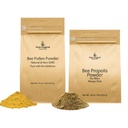 PURE ORIGINAL INGREDIENTS 꿀벌 꽃 분말 및 꿀벌 프로 폴리스 분말 번들, 1 lb 각, 필러 없음, 실험실 검증