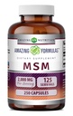 놀라운 수식 MSM (Methylsulfonylmethane) 보충 | 2000 Mg Per 서빙 | 캡슐 | Non-GMO | 글루텐 프리 | 미국 (1 팩, 250 개)
