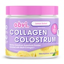 Obvi Collagen Peptide Colostrum Powder | Grass-Fed Bovine Colostrum과의 멀티콜라겐 펩타이드 | Gut Health, Immune, Skin & Hair | Gluten-Free, Keto-Friendly | Lemon Sorbet, 30 서빙