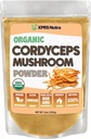 XPRS Nutra 유기 Cordyceps 버섯 분말 - 프리미엄 Cordyceps 버섯 - 실제 버섯 Cordyceps 파우더 보충 에너지 및 면역 지원 - Vegan-Friendly Mushroom Cordyceps (8 oz)