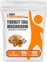 BulkSupplements.com 터키 꼬리 버섯 추출물 분말 - Coriolus Versicolor 추출물, 버섯 보충 - Vegan & Gluten 무료, 서빙 당 1g, 100g (3.5 oz) (팩 1)