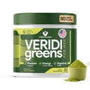 Veridi Greens for Men 40+ | 전립선 건강, 호르몬 및 에너지 지원을위한 일일 슈퍼 푸드 그린 분말 | Spirulina와 함께 프리미엄 미국 혼합, Saw Palmetto, 아연 및 효소