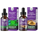 더 나은 수면과 USDA 유기 Ashwagandha 액체 드롭을위한 Kavalactone과 Kava Drops의 번들 - Ashwagandha Root Extract for stress and Mood Support for Adults