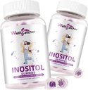 Inositol Gummies Myo-Inositol & D-Chiro Inositol 이상 40:1 비율 Omega-3 비타민 D3를 가진 Inositol 보충교재는 건강한 배란 주기 정규성 포도 풍미 2 팩을 지원합니다