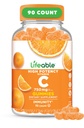 성인용 비타민 C 구미 | 750mg | 그레이트 타스팅 오렌지 맛 VIT C | Vegan Non GMO Vitamin C Chewable | Immune Support | 90 Gummies