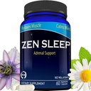 Zen Sleep | 비독성 수면 보조 w/Adrenal 지원 마그네슘과 유기 허브를 포함합니다; Chamomile, 레몬 발름, 열정 꽃, melatonin 없음