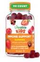 Lifeable Kids Immune Support Gummies | 엘더베리 비타민 C와 아연 | 훌륭한 타스팅 아이오네 서포트 스플레딩 엘리더베리 구미 | 소년용 아이 엘더베리 구미 | 90 구미