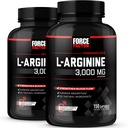 힘 요인 L 아르기닌, BioPerine를 가진 Nitric 산화물 보충교재는 근육 & 지원 더 강한 혈액 교류, 순환, Nutrient 납품, & 펌프, L 아르기닌 3000mg, 150 조사 (2의 포장)를 건설하는 것을 돕도록 돕습니다