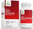 Terry Naturally HRG80 Red Ginseng Male Power - 혈액 순환 및 내구시간 지원 보충교재 - Ginseng & 아연을 가진 규정식 보충교재 - 에너지 지원을 위한 초본 보충교재 - 48의 캡슐