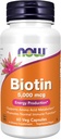 지금 식품 보충제, Biotin 5,000 mcg, 아미노산 Metabolism *, 에너지 생산 *, 60 Veg 캡슐