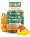 Fungies Cordyceps 버섯 Gummies, Mango & Pineapple 풍미 - 성인 지원 지구력, 에너지 및 성능을위한 버섯 초본 보충 거미 - 카페인 무료 에너지 구미 - 60 서빙