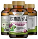VITAMISAN Liver Cleanse Detox는 우유 이틀 Fennel-Alfalfa-Vitamin B-Artichoke-Dandelion Root Support Men & Women 120 Caps Detox Cleanse & Boost Immune를 보충합니다.