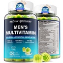 남성 Gummies, BCAA 아미노산, 아연, 매일 비타민 A C D3 E K2 B Complex, 칼슘, 마그네슘, 리코펜, 소화 효소 - 에너지, 면역, 근육 설탕, 채식주의자, 60Cts를 위한 메틸을 입힌 Multivitamin