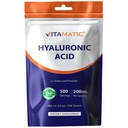 Vitamatic Hyaluronic 산 분말 200mg - 건강한 연결 조직 및 합동을 지원합니다 - 유제품 건강한 피부를 승진시킵니다 - 100개 그램