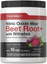 Horbaach Nitric 산화물 분말 | 16 oz | 남성용 보충 | Beet Root & Nitrates | 혼합 베리 맛 | Vegan, Non-GMO & 글루텐 무료