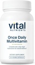 Vital Nutrients once Daily Multivitamin | Vegan Multi for Women & Men | Allergen-Free | 19 Essential Vitamin + Antioxidants for Eye and Heart Health | 글루텐, 데이리 & 소이 프리 | 30 캡슐