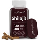 Shilajit 순수 Himalayan 추출 500 mg 15% Fulvic 산 500 mg - 120 채식 캡슐, 4 개월 공급, 활력 및 정신 명확성에 대 한 유기 보충, 미국에서 만든, 글루텐 무료, 비 GMO