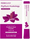 FOODOLOGY Psyllium Huskology (20 스틱, 10 일) - 변비 완화, 과트 건강을위한 초본 심리 Husk 보충. 식물 근거한 규정식 섬유, 최대 힘 7,200mg.